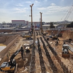 İksa İşleri - 4 Sıra Konsol Fore Kazık İmalatı