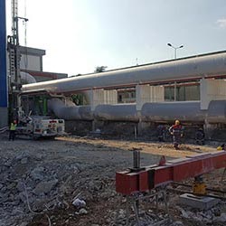 Jet Grout Manufacturing and  Jet Grout Loading Test