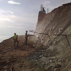 Kalıcı İksa Projesi - Püskürtme Beton Uygulaması