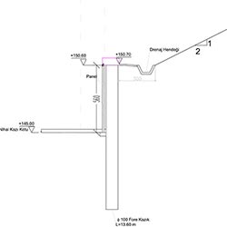Teiaş Kavacık Trafo Merkezi İksa Projesi - En Kesit