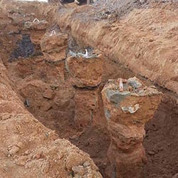 Jet grout Deneme Kolonu - Kolon Çap Kontrolü