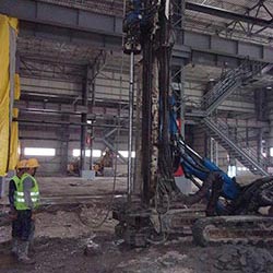 Mevcut Fabrika Binası Zemin Güçlendirme İşleri - Jet Grout Uygulaması